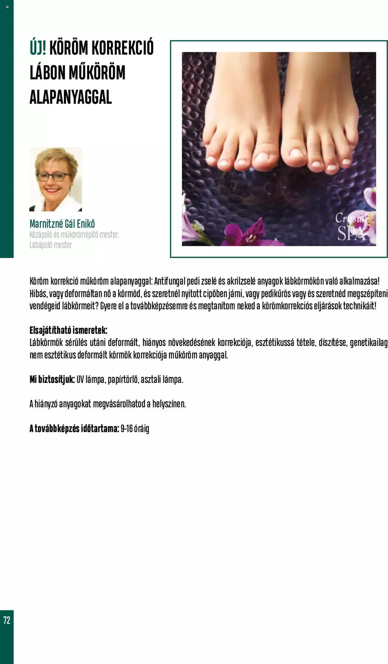 Katalógus Crystal Nails - Oktatási kézikönyv szeptember 5.-tól december 31.-ig 2023. - Oldal 72