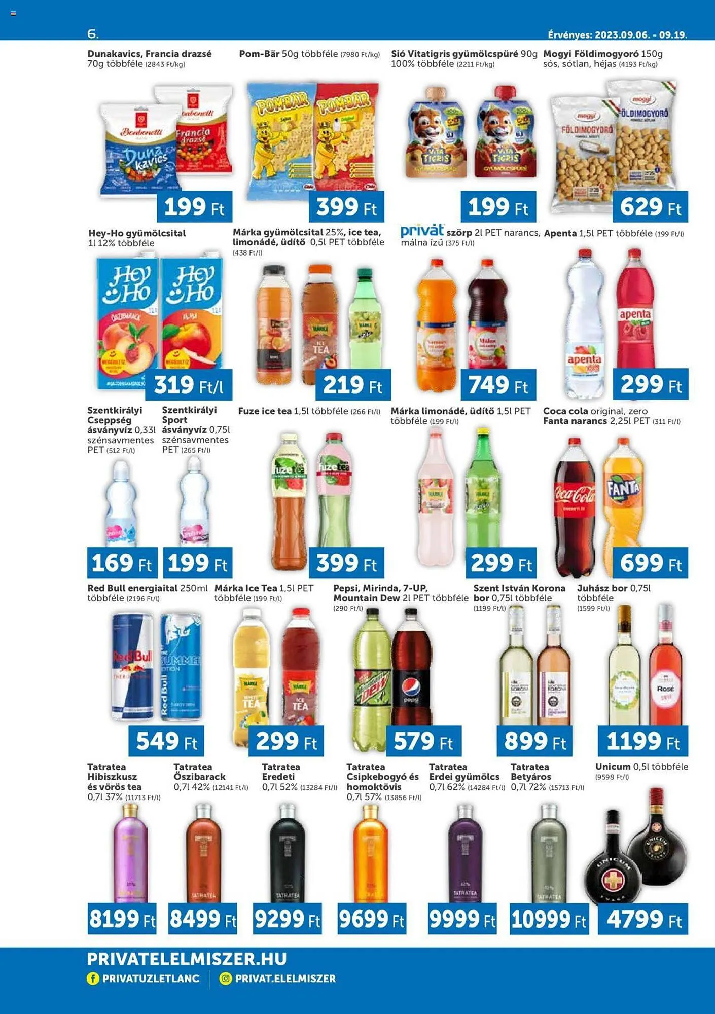 Katalógus PRIVÁT akciós újság szeptember 6.-tól szeptember 19.-ig 2023. - Oldal 6