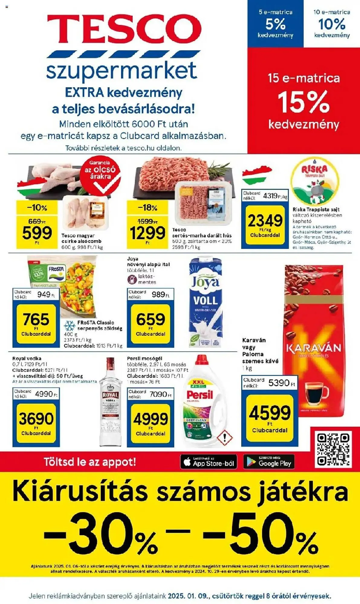 Katalógus Tesco akciós újság január 9.-tól január 15.-ig 2025. - Oldal 1