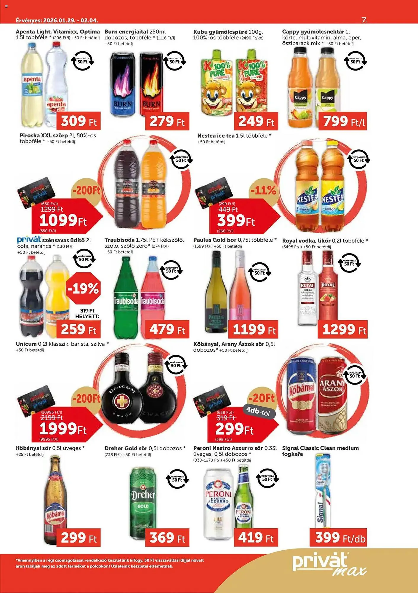 Katalógus PRIVÁT akciós újság január 29.-tól február 4.-ig 2026. - Oldal 7