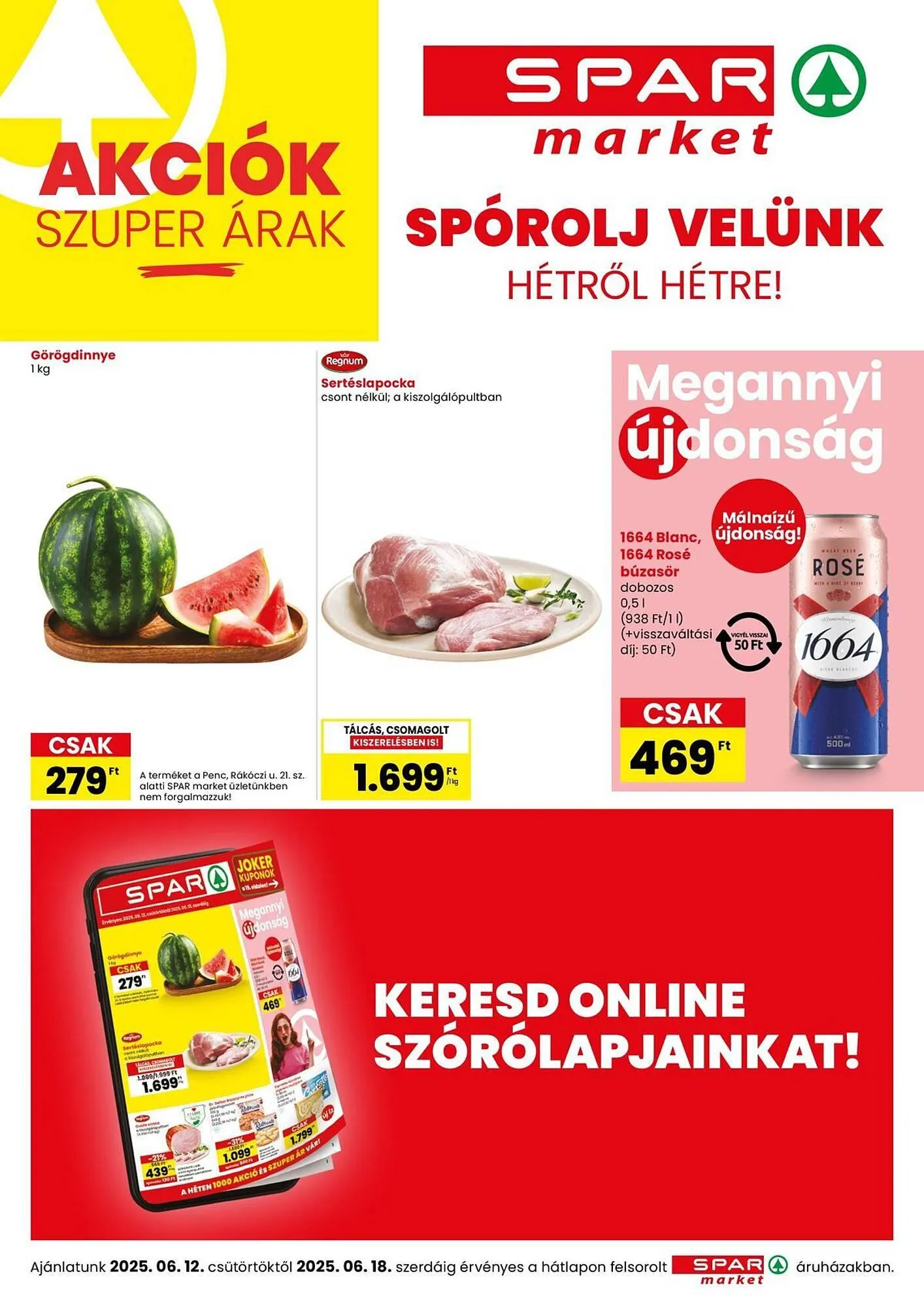 Katalógus Spar akciós újság június 12.-tól június 18.-ig 2025. - Oldal 1