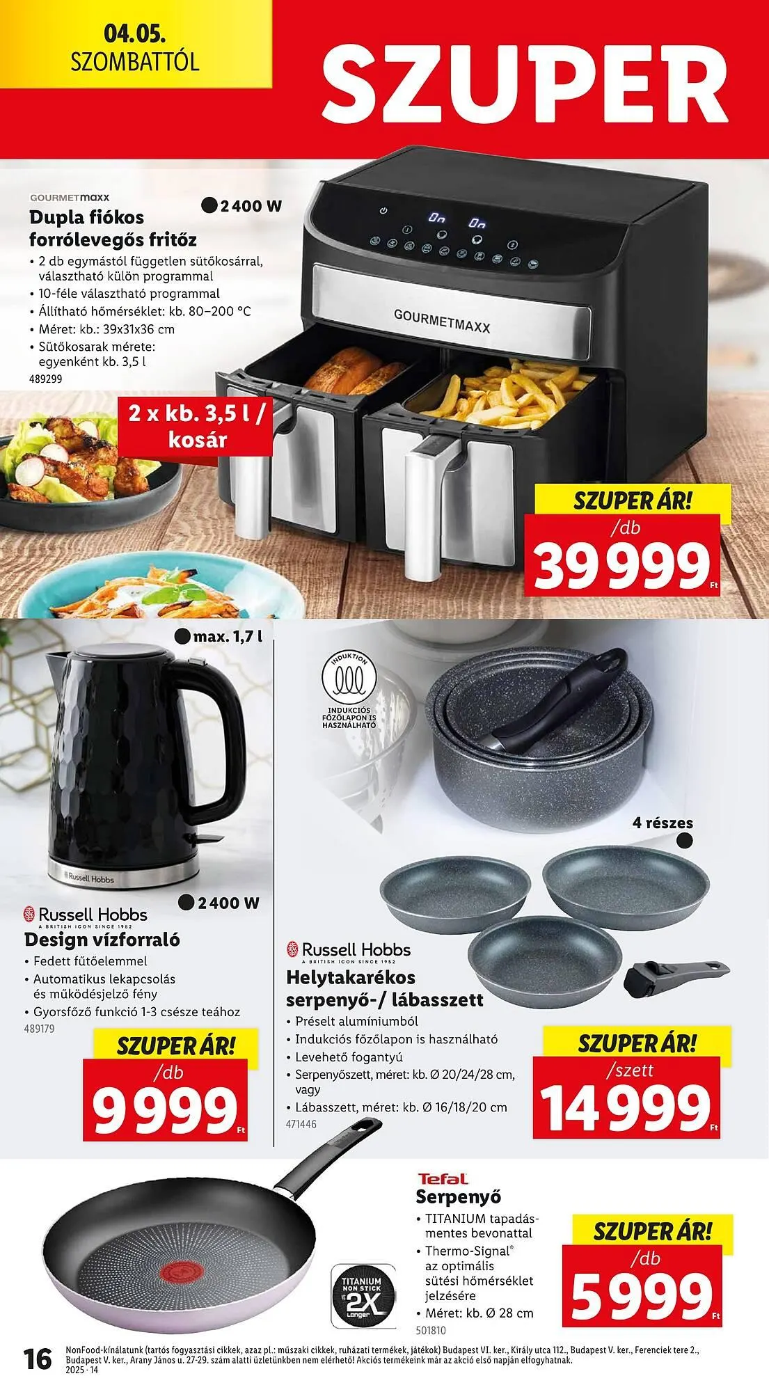 Katalógus Lidl akciós újság április 3.-tól április 9.-ig 2025. - Oldal 16