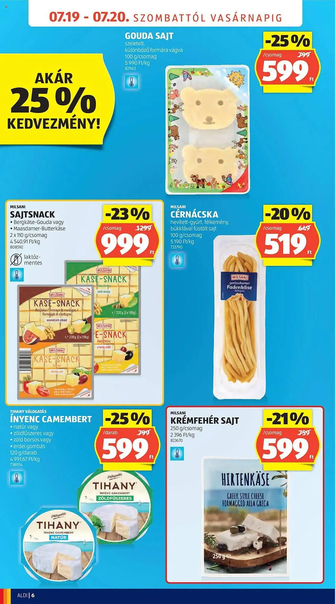 Katalógus ALDI akciós újság július 19.-tól július 20.-ig 2025. - Oldal 6