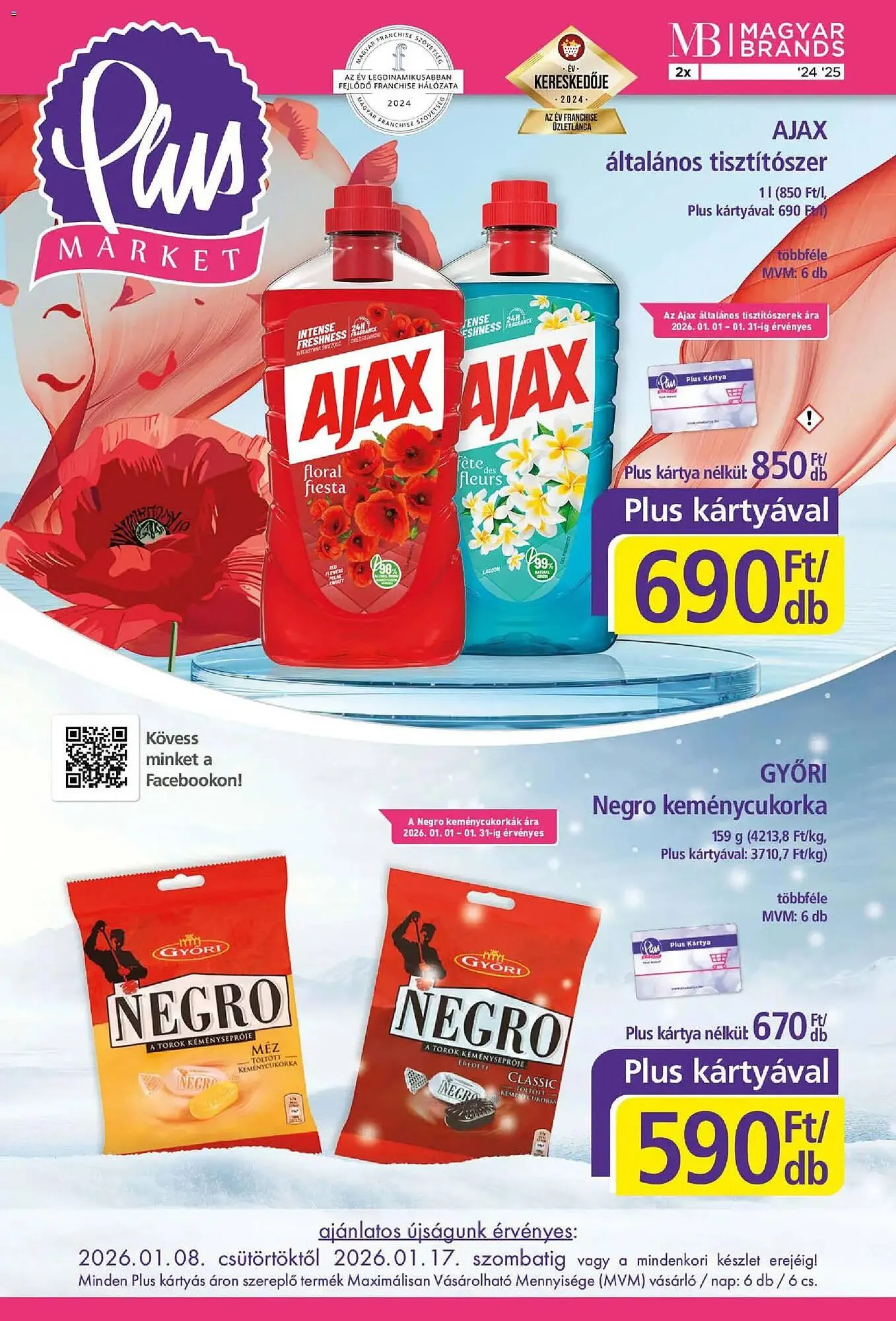 Katalógus PlusMarket akciós újság január 8.-tól január 17.-ig 2026. - Oldal 1