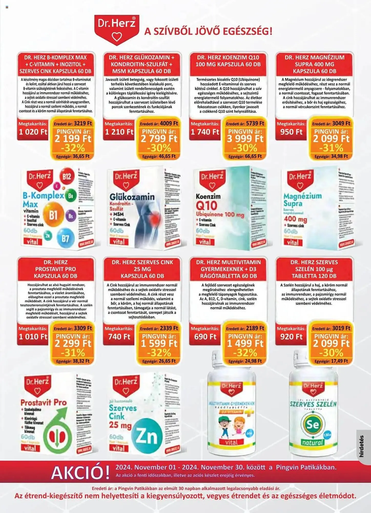 Katalógus Pingvin Patika akciós újság november 1.-tól november 30.-ig 2024. - Oldal 7