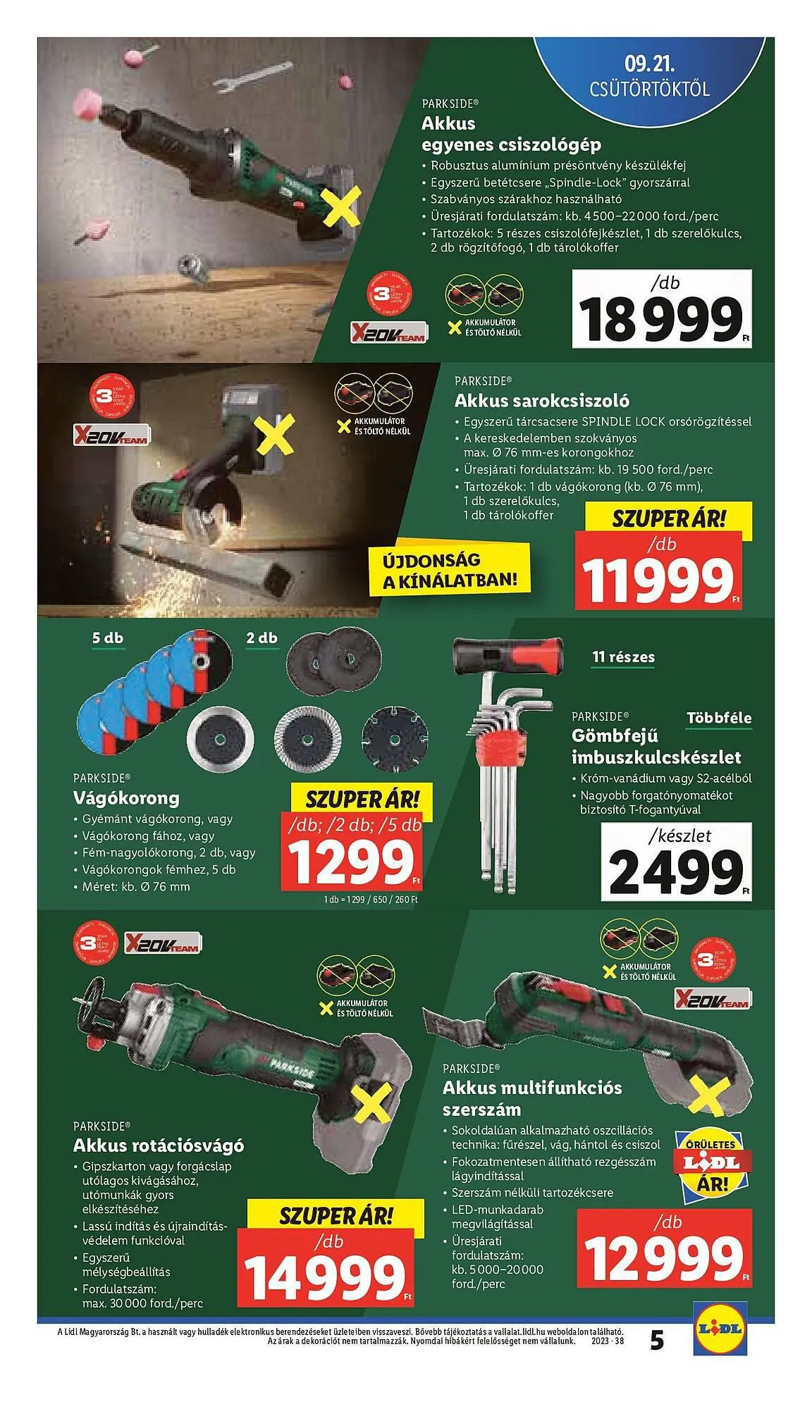 Katalógus Lidl akciós újság szeptember 21.-tól szeptember 27.-ig 2023. - Oldal 5