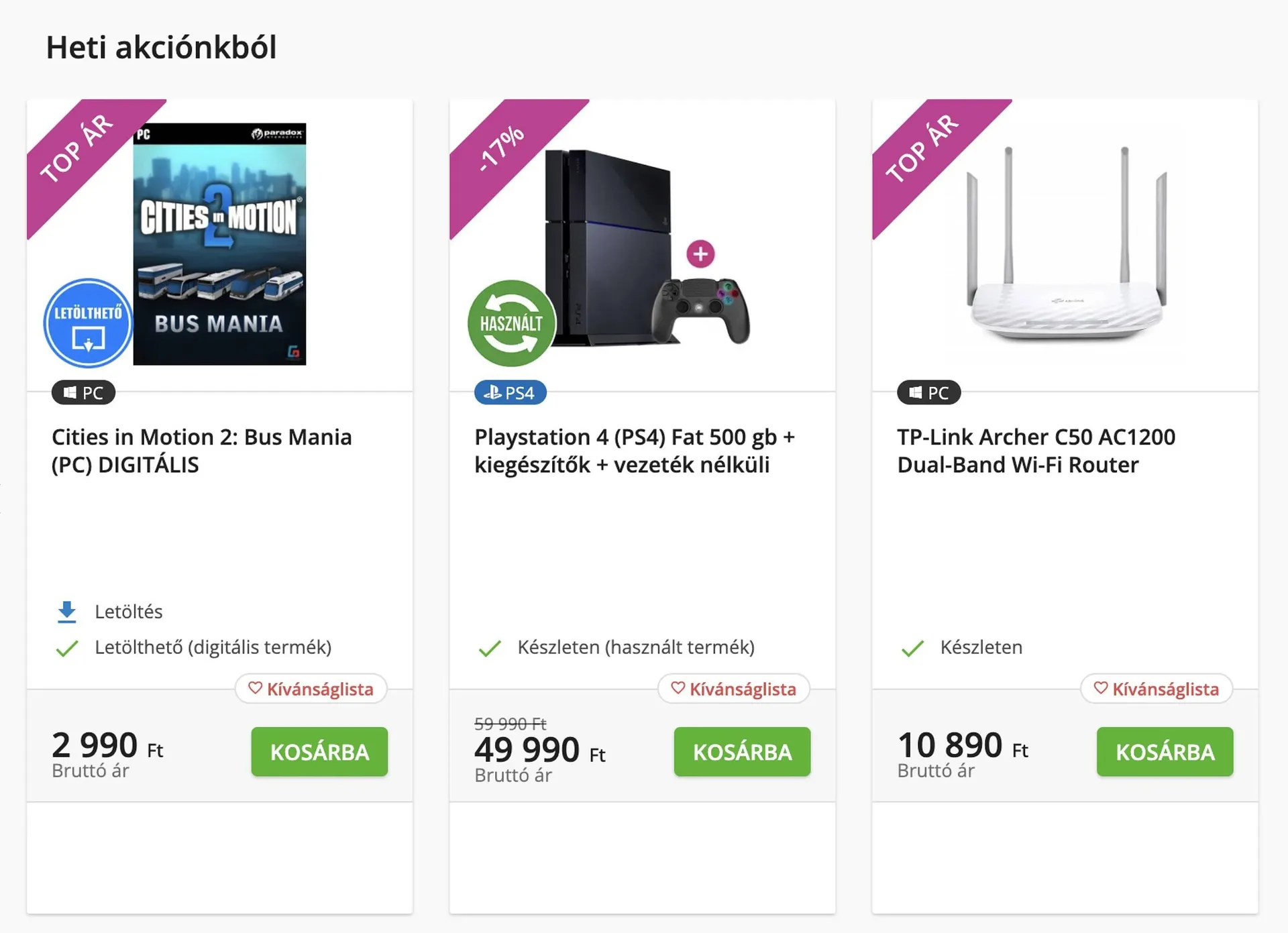 Konzolvilág akciós újság - 1