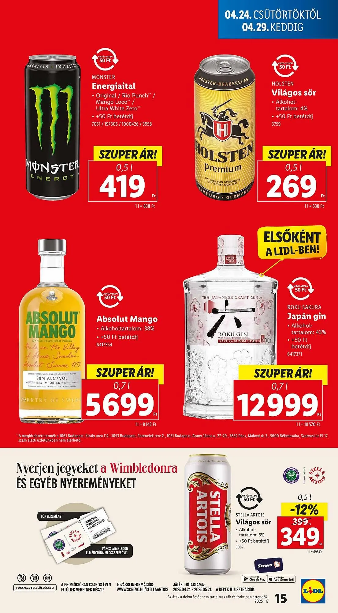 Katalógus Lidl akciós újság április 24.-tól április 29.-ig 2025. - Oldal 15