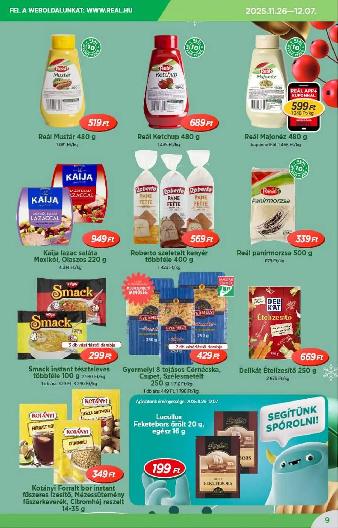 Katalógus Real akciós újság november 26.-tól december 7.-ig 2025. - Oldal 9