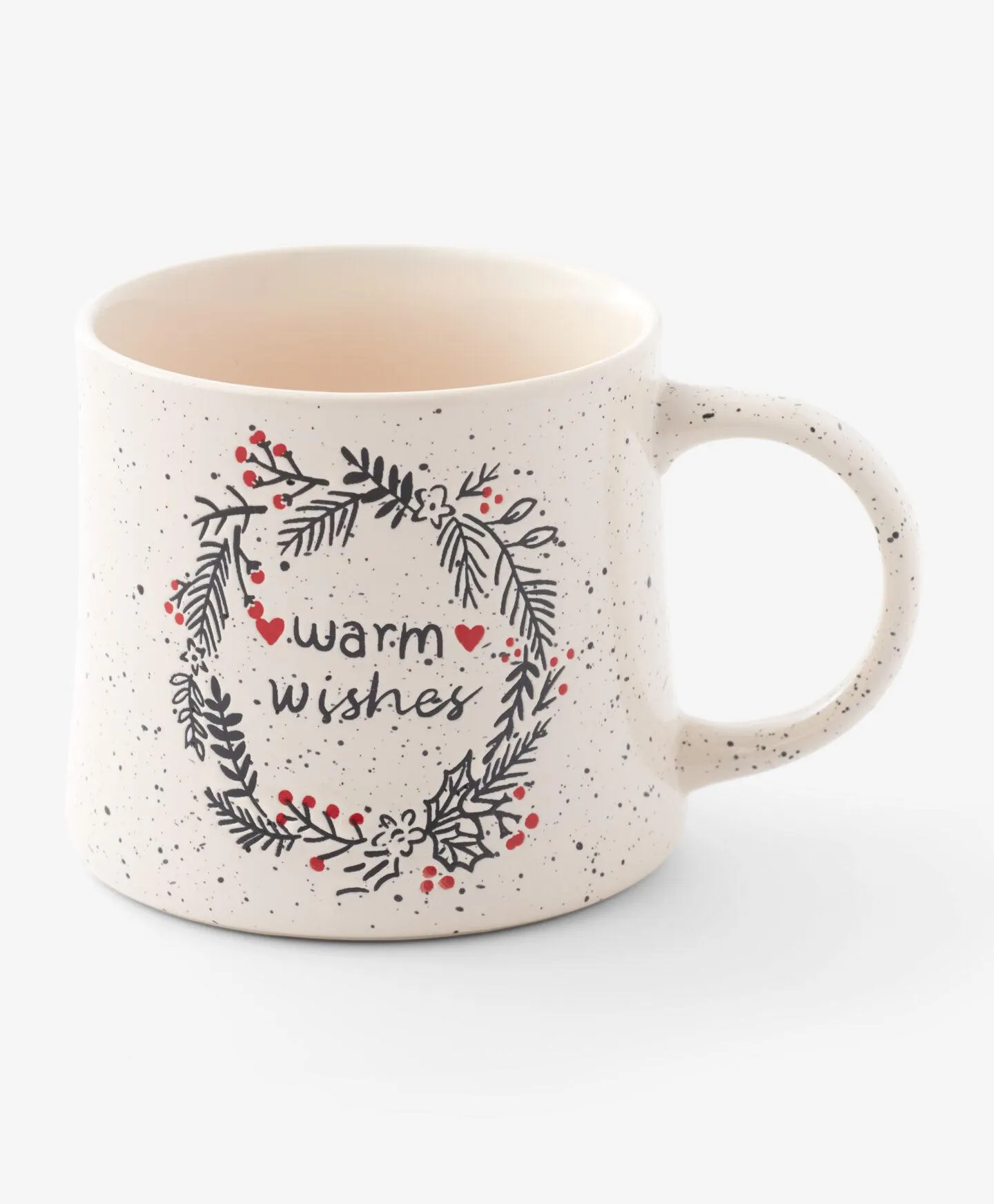 karácsonyi bögre koszorú mintával