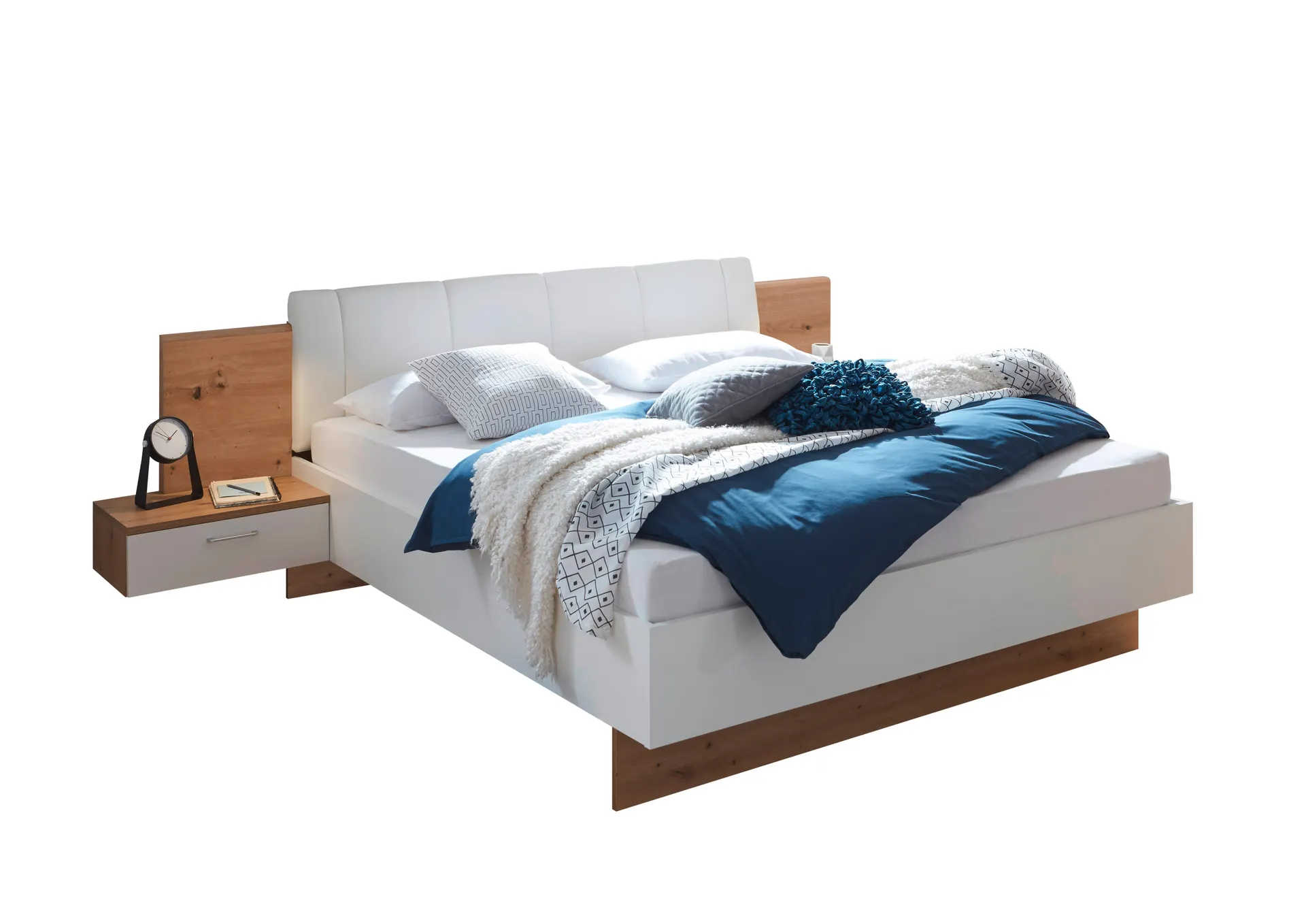 Ágykeret Éjjeliszekrénnyel Masare