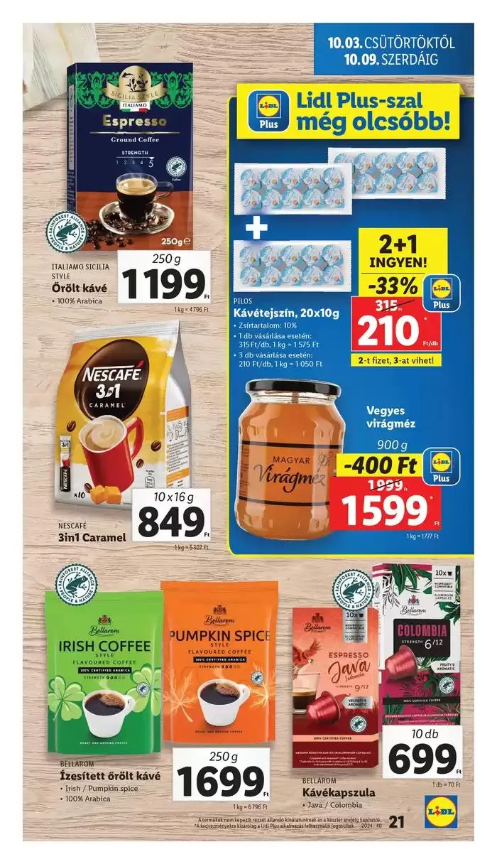 Katalógus Akciós újság – 40. hét október 3.-tól október 9.-ig 2024. - Oldal 21