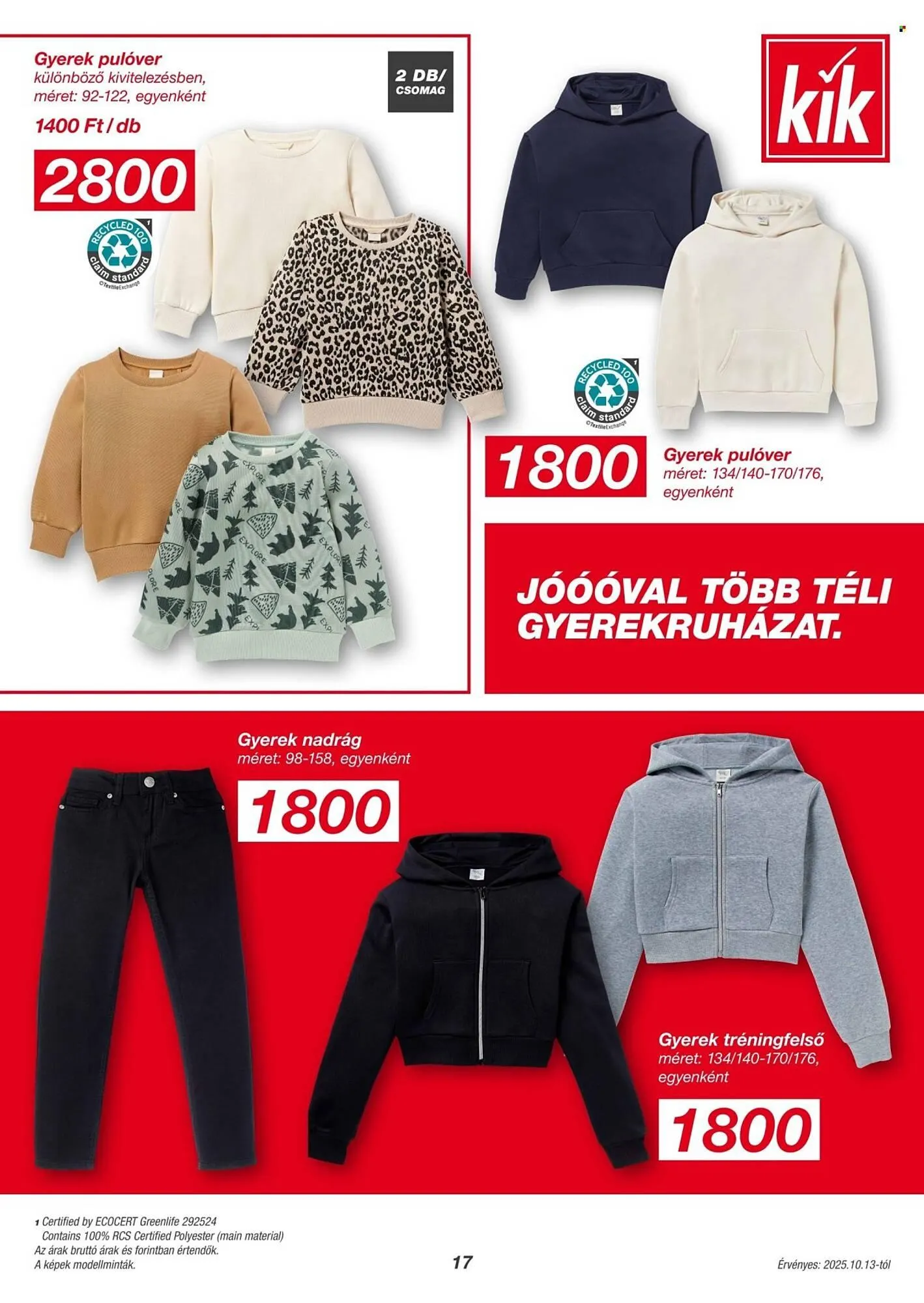 Katalógus Kik akciós újság október 9.-tól november 7.-ig 2025. - Oldal 17