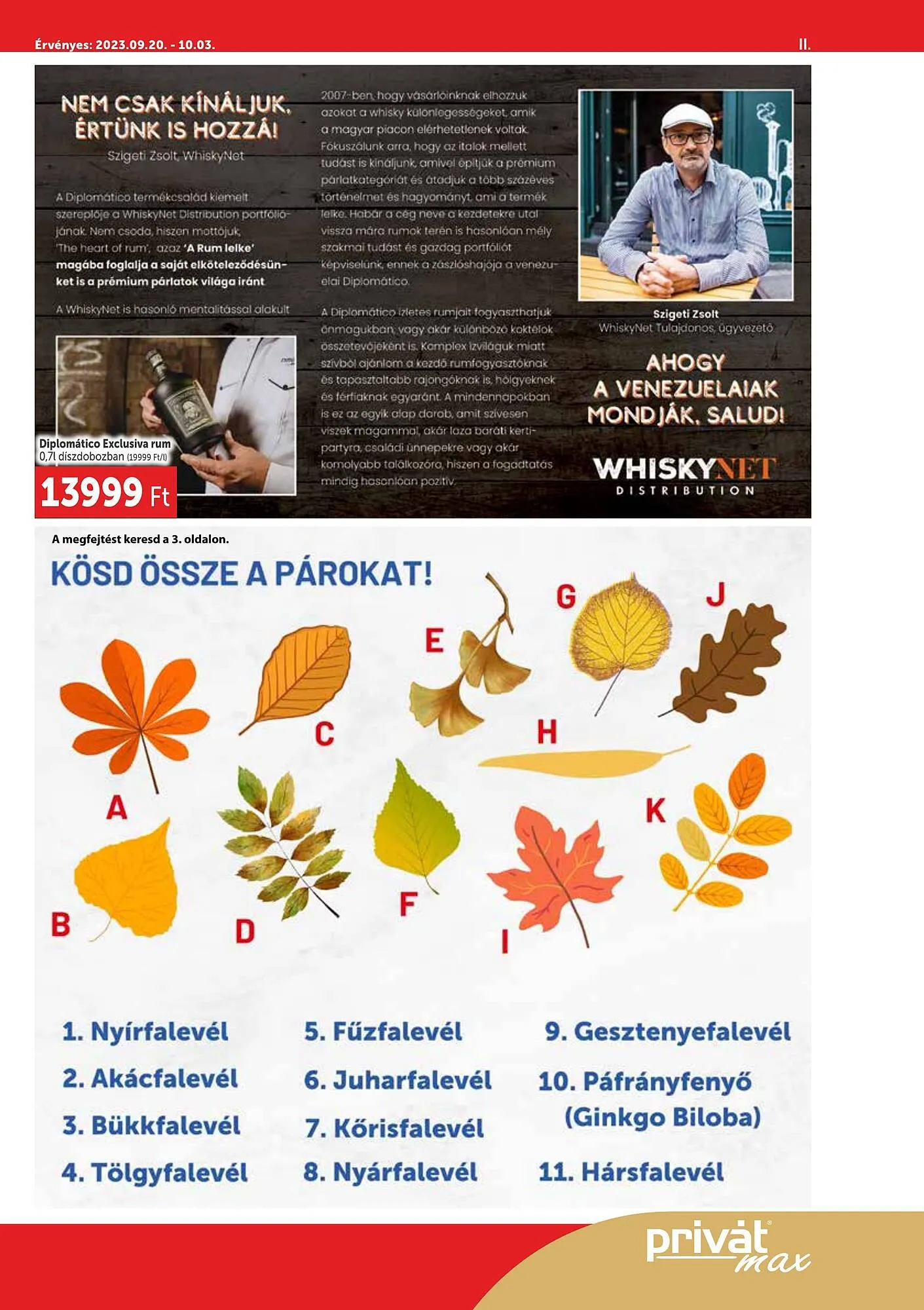 Katalógus PRIVÁT max akciós újság szeptember 20.-tól október 10.-ig 2023. - Oldal 11