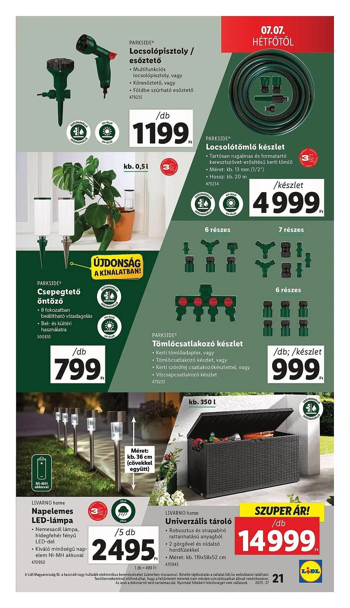 Katalógus Lidl akciós újság július 3.-tól július 9.-ig 2025. - Oldal 21