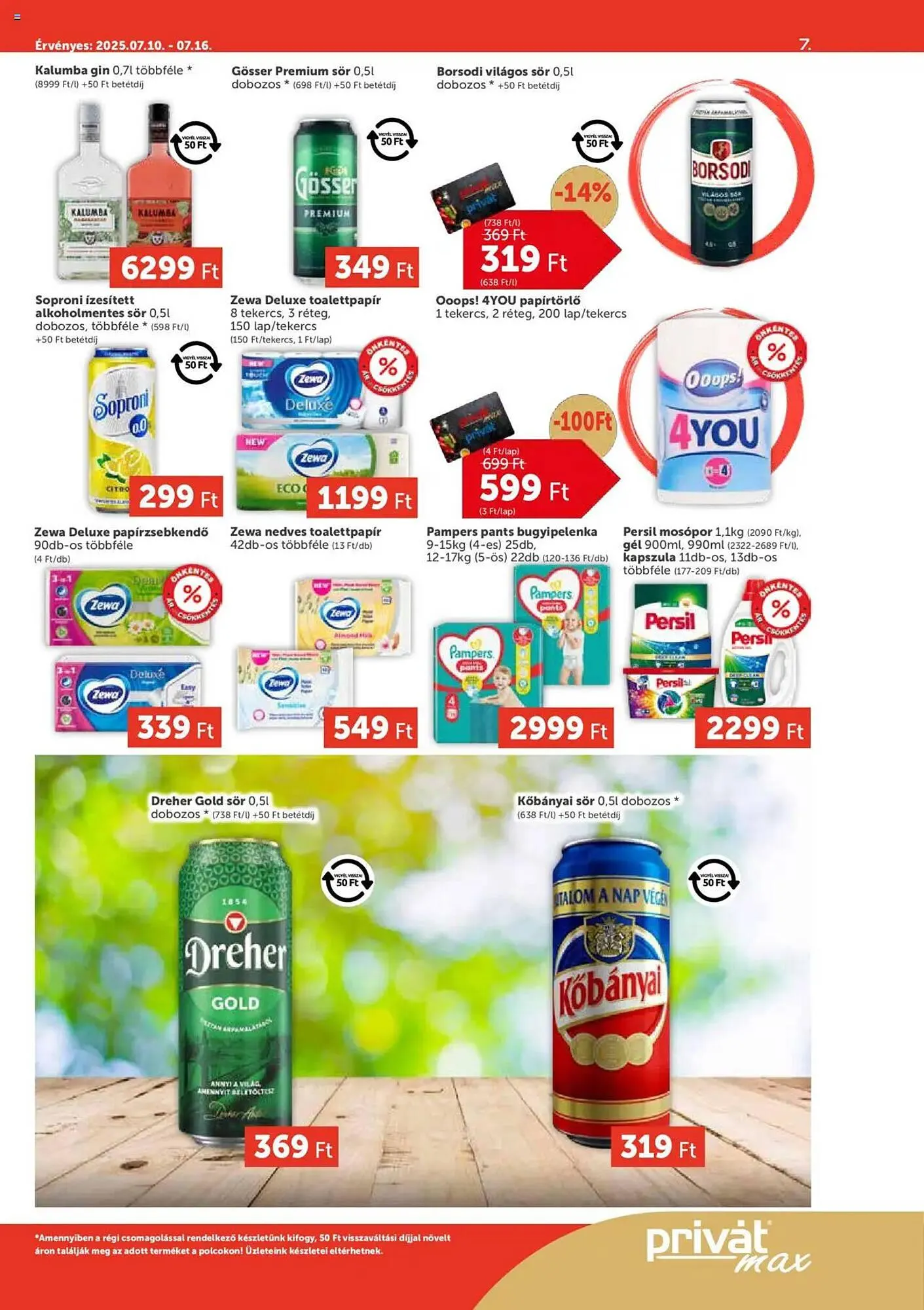 Katalógus PRIVÁT akciós újság július 10.-tól július 16.-ig 2025. - Oldal 7