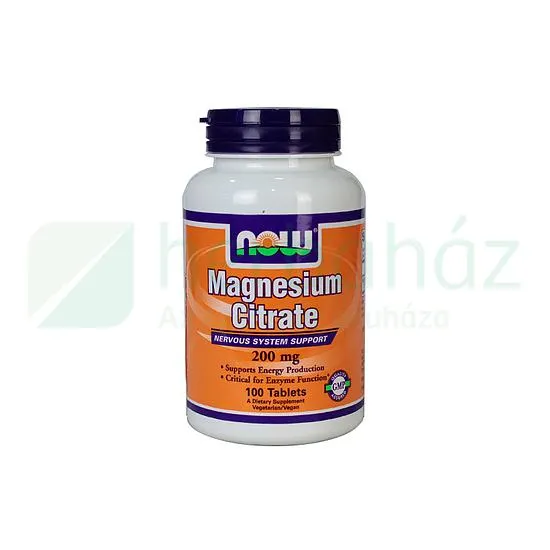 NOW MAGNÉZIUM CITRÁT 200MG TABLETTA 100DB