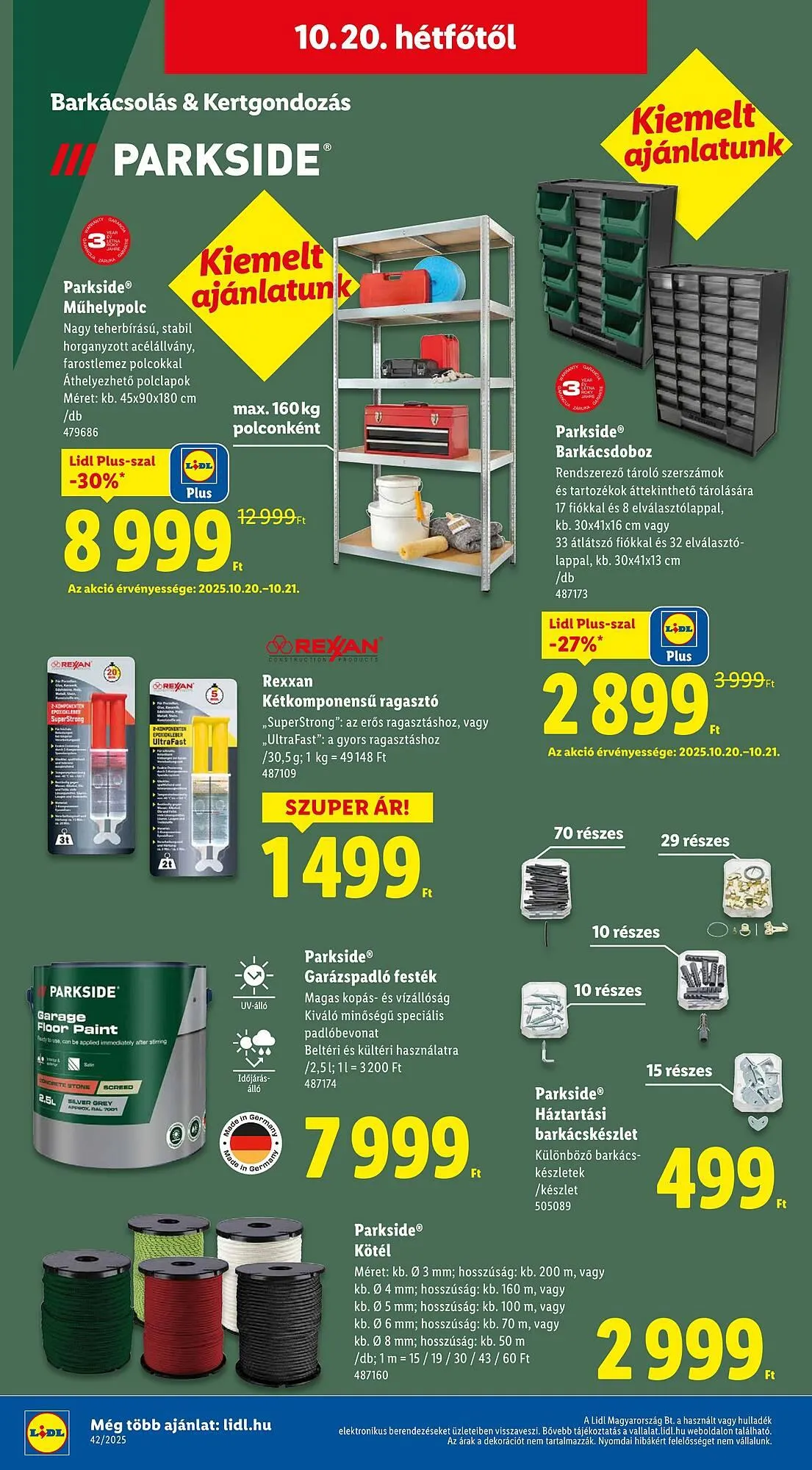 Katalógus Lidl akciós újság október 16.-tól október 21.-ig 2025. - Oldal 20