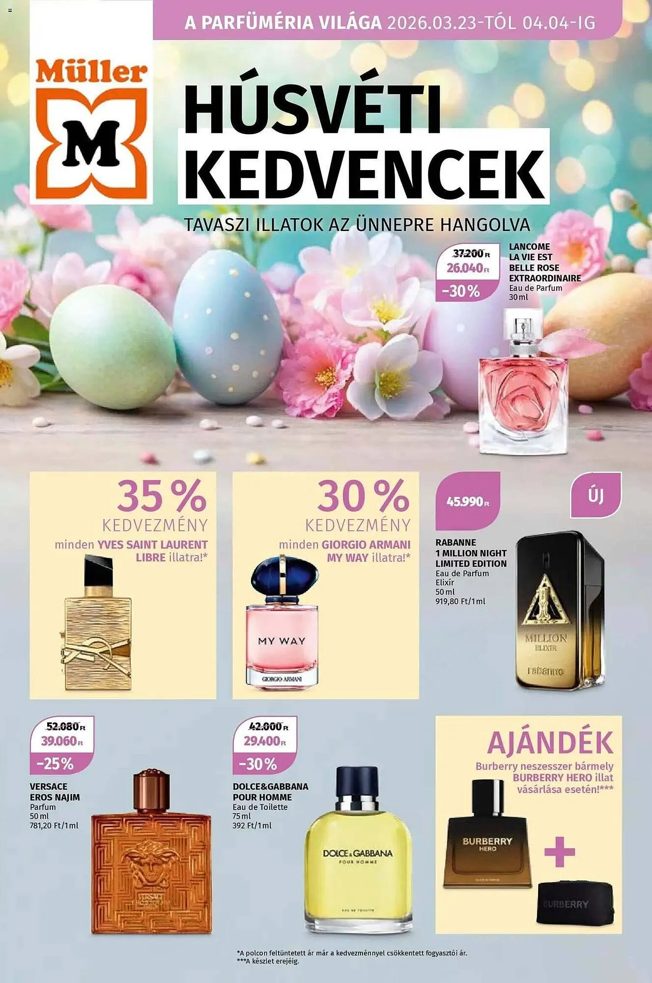 Katalógus Müller akciós újság március 23.-tól április 4.-ig 2026. - Oldal 1