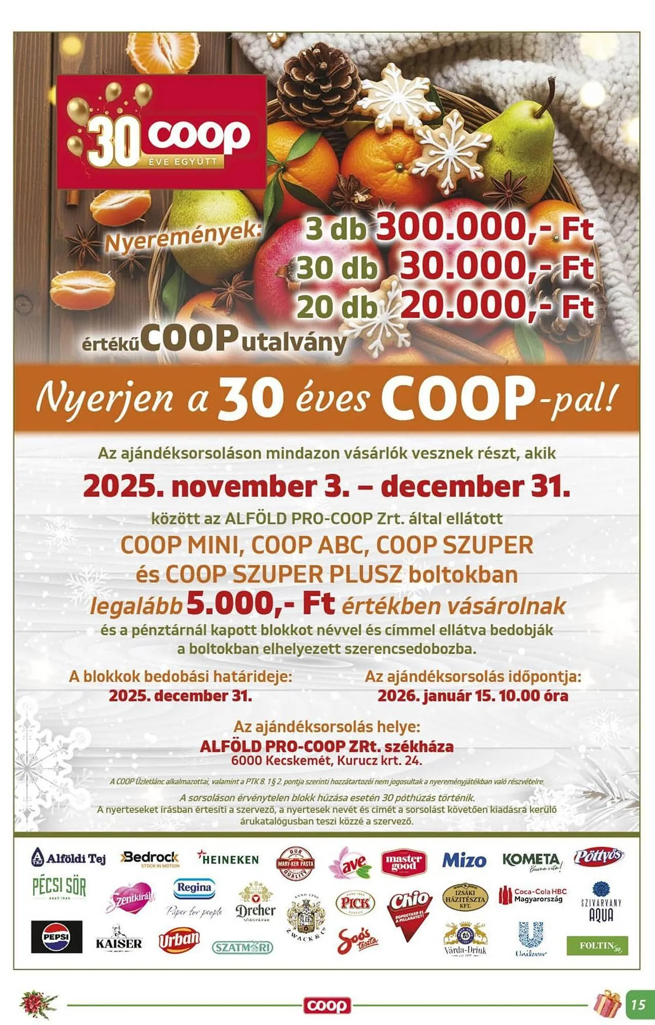 Katalógus Coop akciós újság december 18.-tól december 31.-ig 2025. - Oldal 15