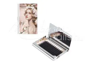 Szálas műszempilla-Dupla végű (0.1mm,baby-curl,12 lines) 8mm #1027 Fekete