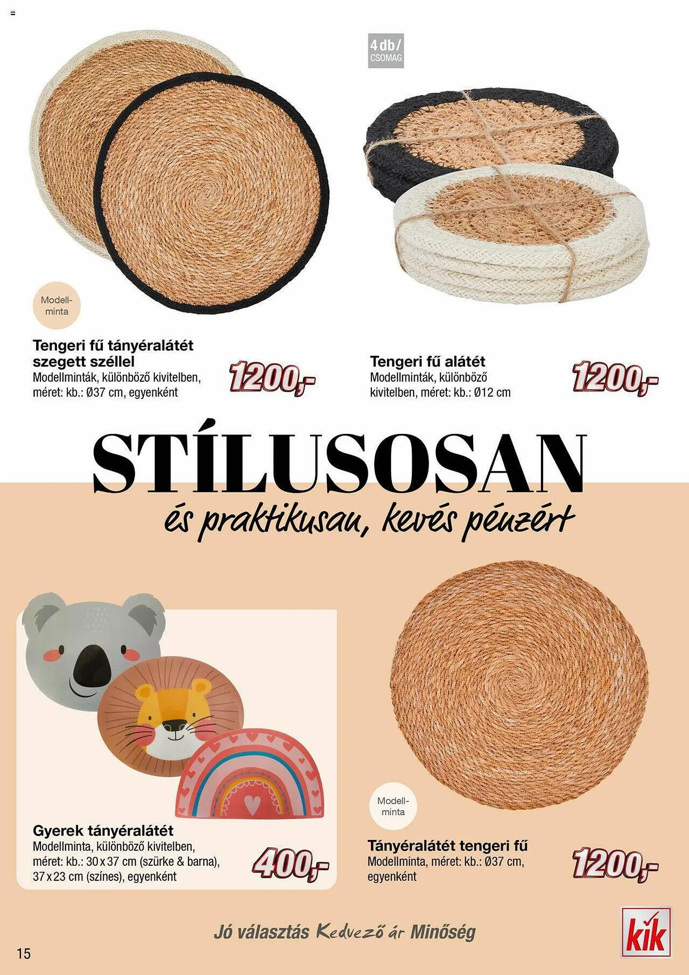 Katalógus Kik akciós újság augusztus 21.-tól szeptember 4.-ig 2023. - Oldal 15