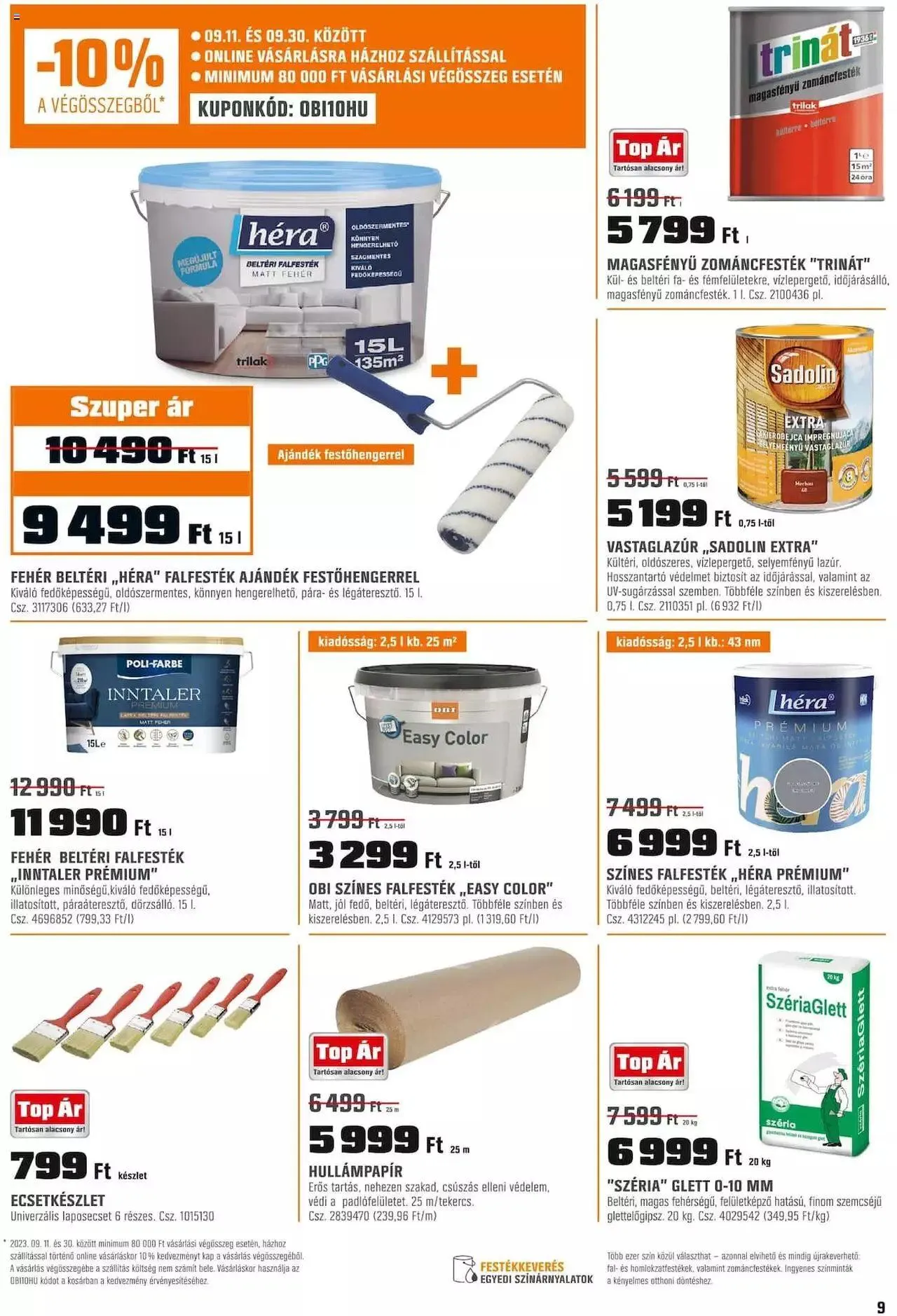 Katalógus OBI Akciós újság szeptember 1.-tól szeptember 30.-ig 2023. - Oldal 9
