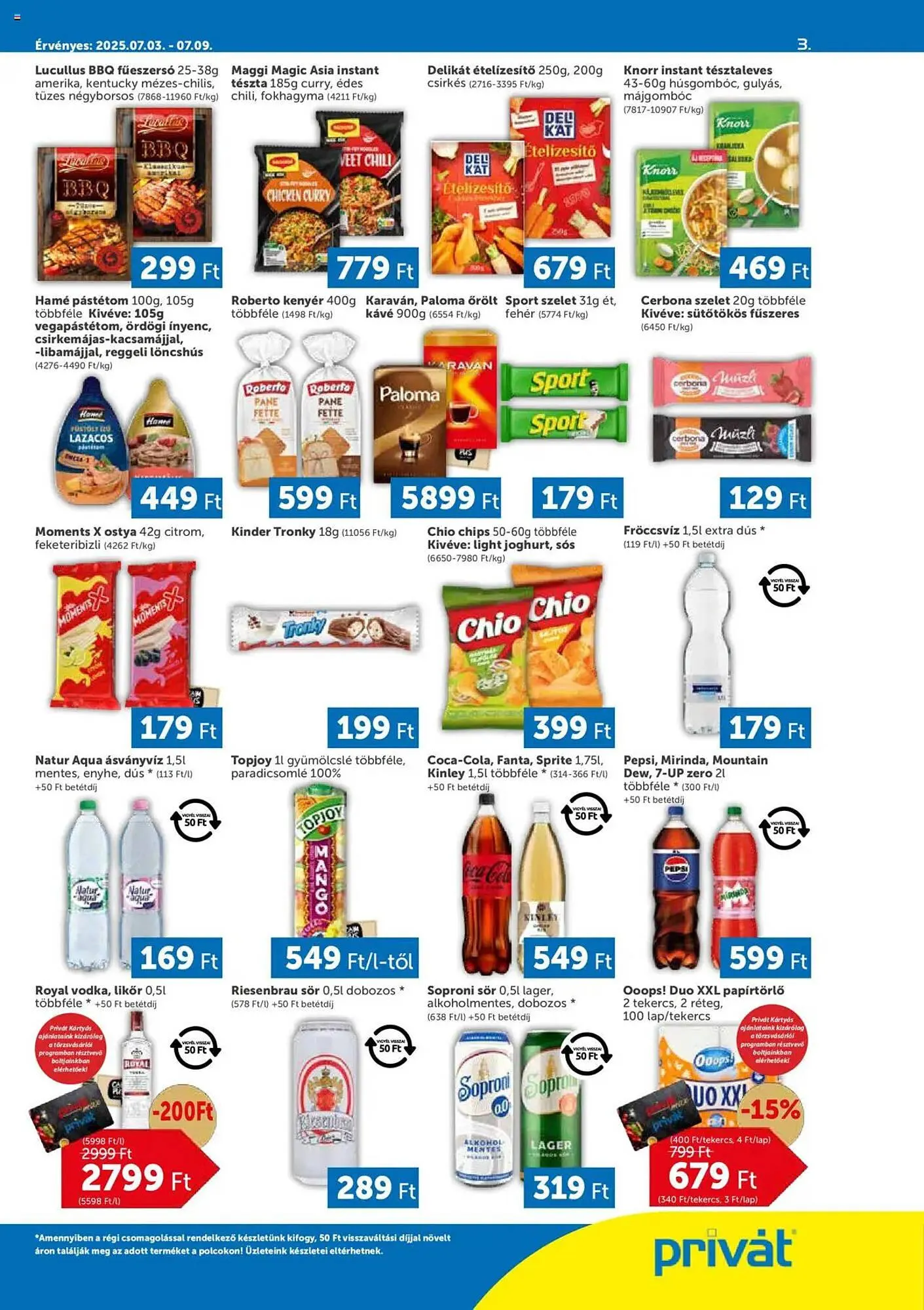 Katalógus PRIVÁT akciós újság július 3.-tól szeptember 7.-ig 2025. - Oldal 3