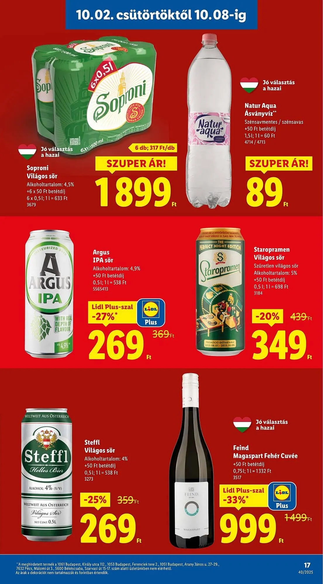 Katalógus Lidl akciós újság október 2.-tól október 8.-ig 2025. - Oldal 17