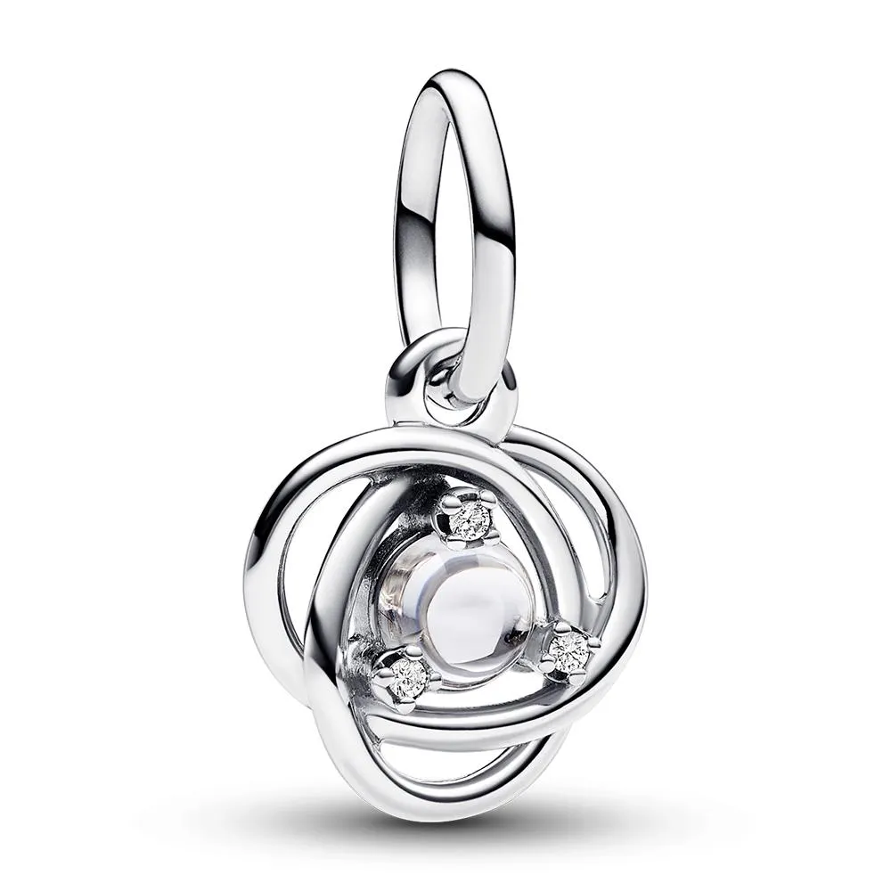 PANDORA Végtelen kör charm - átlátszó cirkon