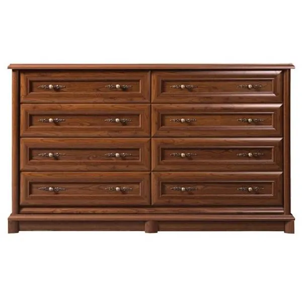 KENT komód 8 fiókkal, gesztenye színben