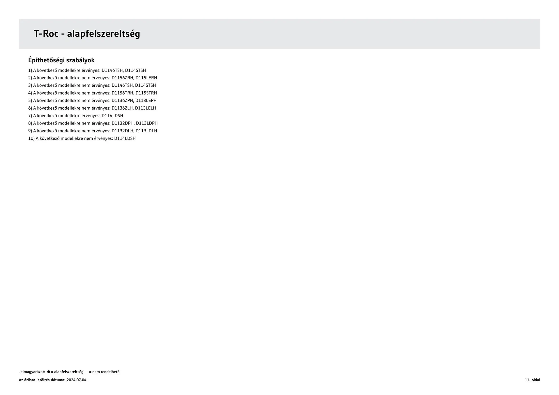 Katalógus Volkswagen T-Roc akciós újság július 4.-tól július 3.-ig 2025. - Oldal 11