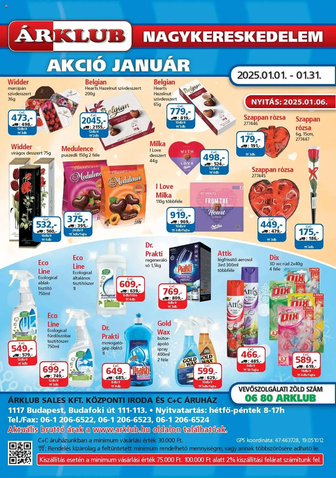 Katalógus ÁRKLUB akciós újság január 1.-tól január 31.-ig 2025. - Oldal 1