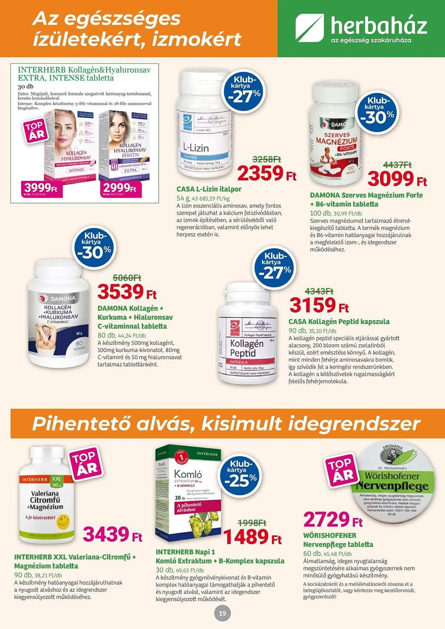 Katalógus Herbaház akciós újság december 1.-tól január 4.-ig 2026. - Oldal 19