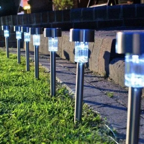 BC napelemes kerti lámpa - inox 24/#