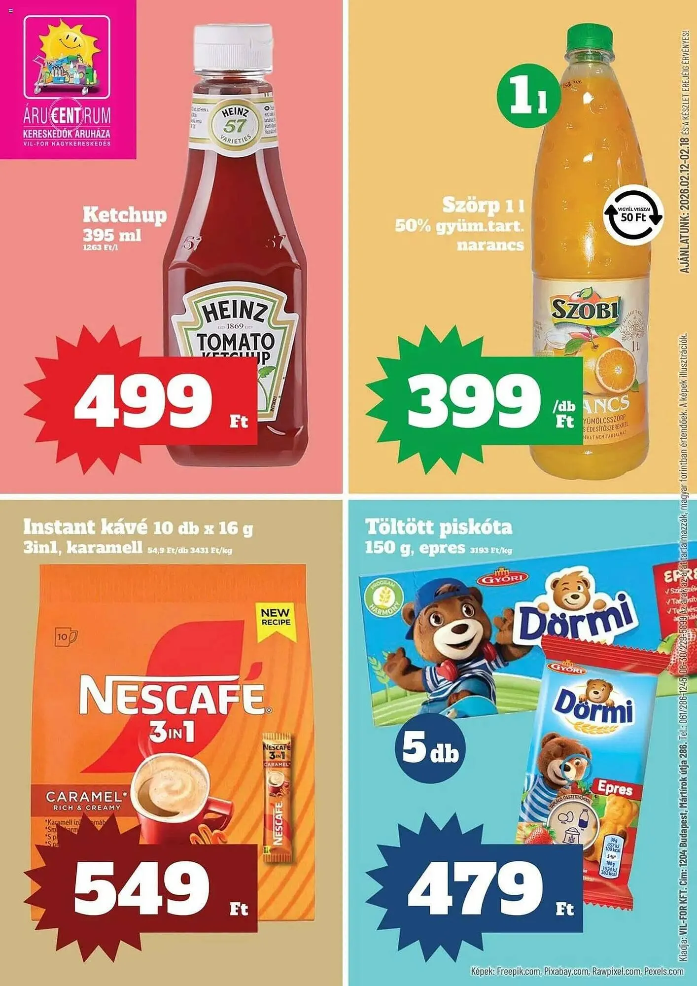 Vil-For akciós újság - 1