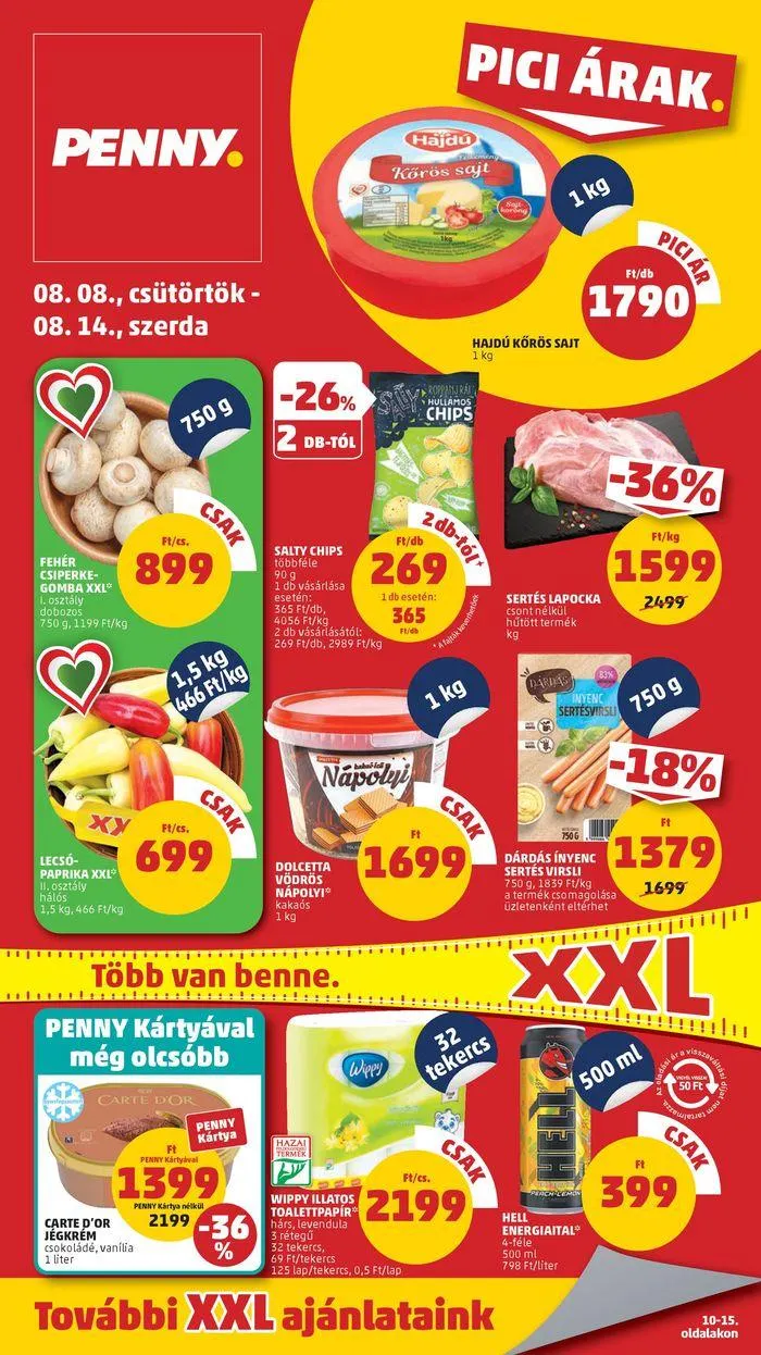 Katalógus Catalog PENNY 32. heti reklámújság augusztus 8.-tól augusztus 14.-ig 2024. - Oldal 1
