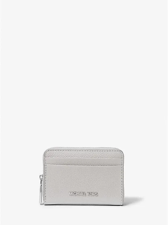 Jet Set Small Pebbled Leather Zip-Around Card Case