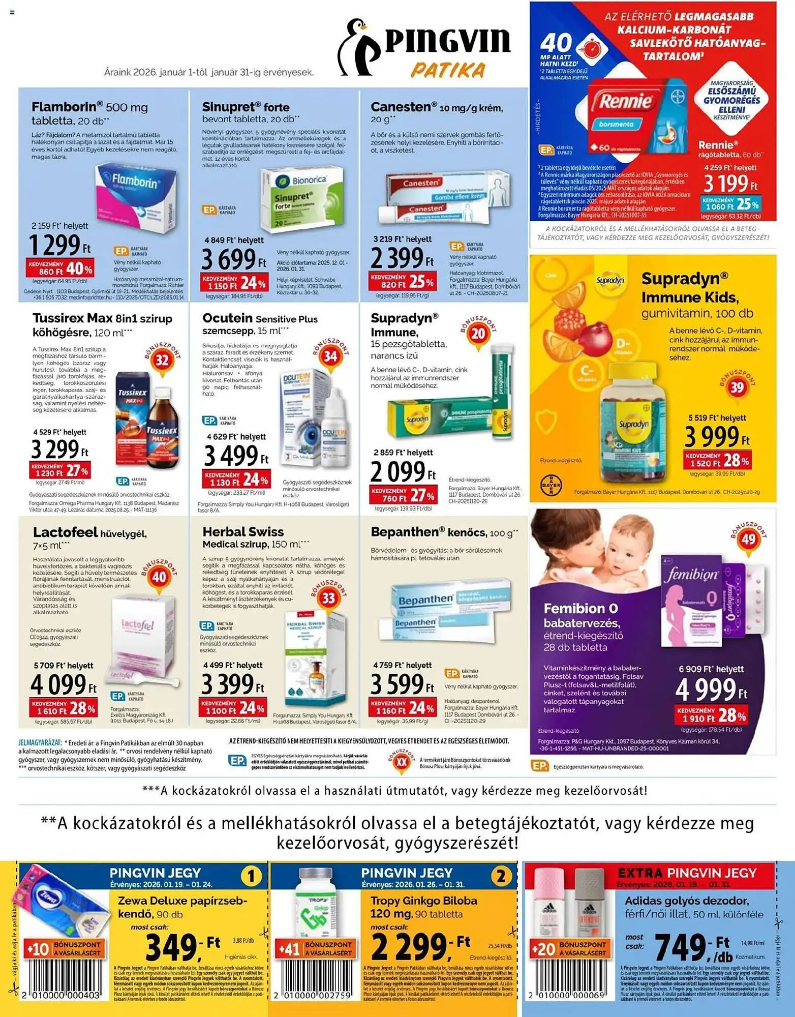 Katalógus Pingvin Patika akciós újság január 1.-tól január 31.-ig 2026. - Oldal 5