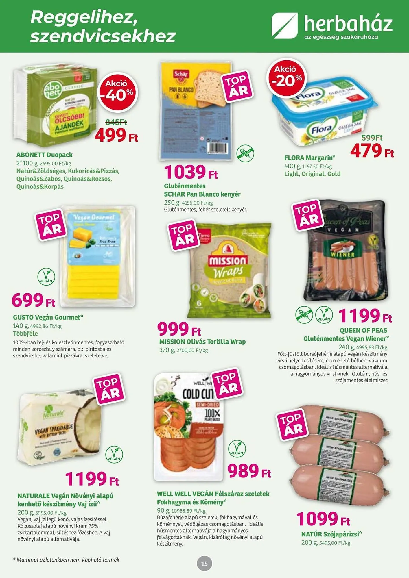 Katalógus Herbaház akciós újság október 6.-tól november 2.-ig 2025. - Oldal 15