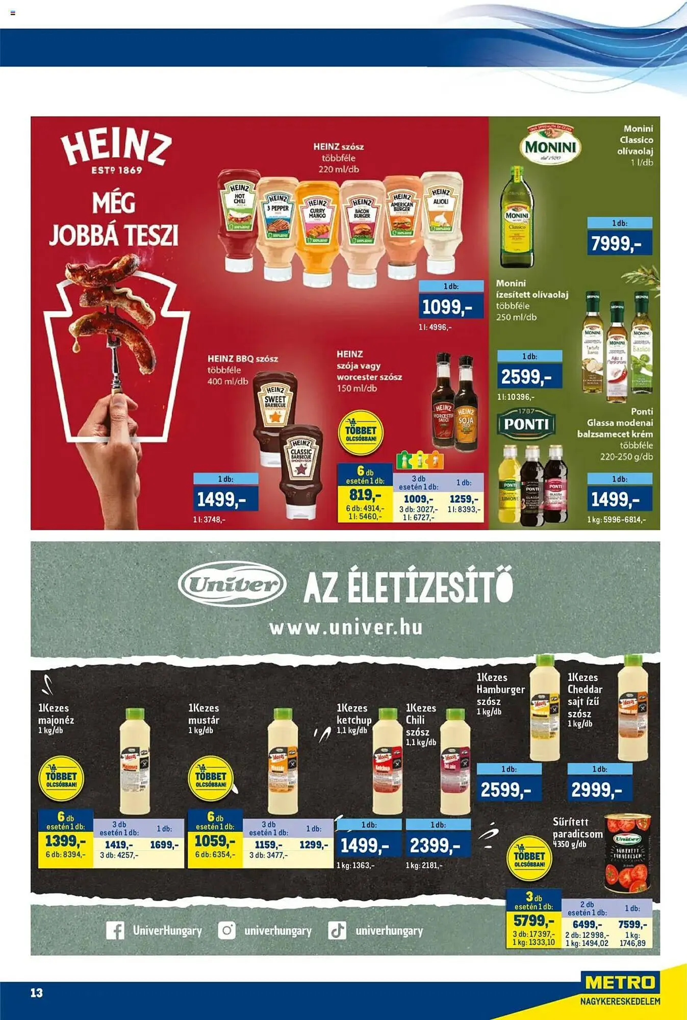 Katalógus Metro akciós újság augusztus 1.-tól augusztus 14.-ig 2025. - Oldal 13