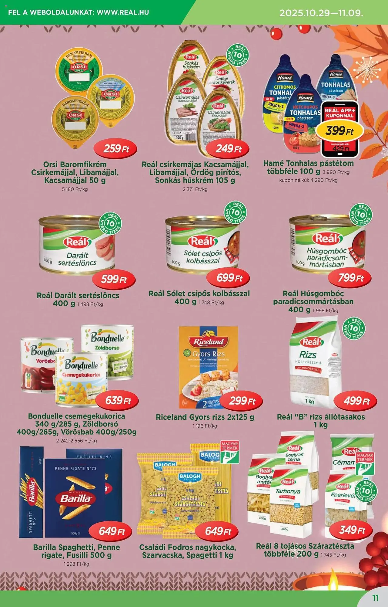 Katalógus Real akciós újság október 29.-tól november 9.-ig 2025. - Oldal 11