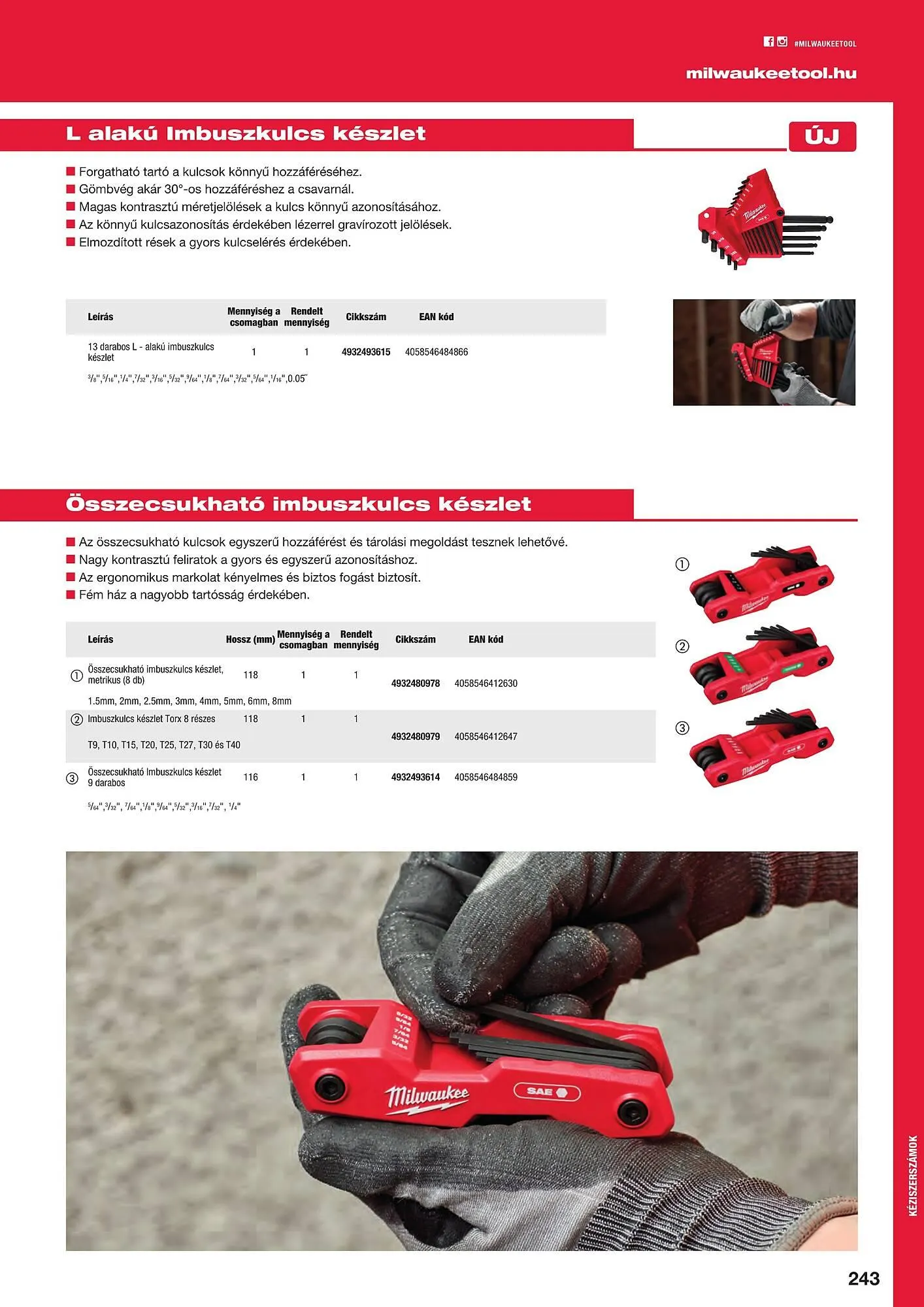 Katalógus Milwaukeetool akciós újság augusztus 14.-tól december 31.-ig 2024. - Oldal 243