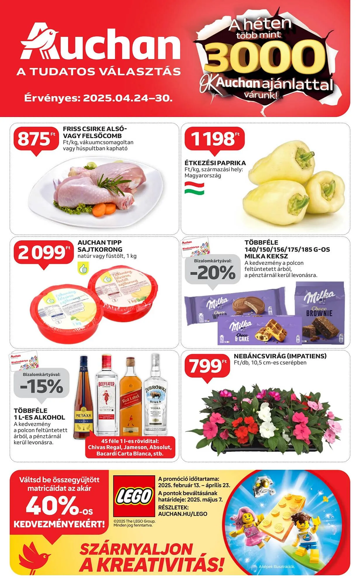 Katalógus Auchan akciós újság április 24.-tól április 30.-ig 2025. - Oldal 1