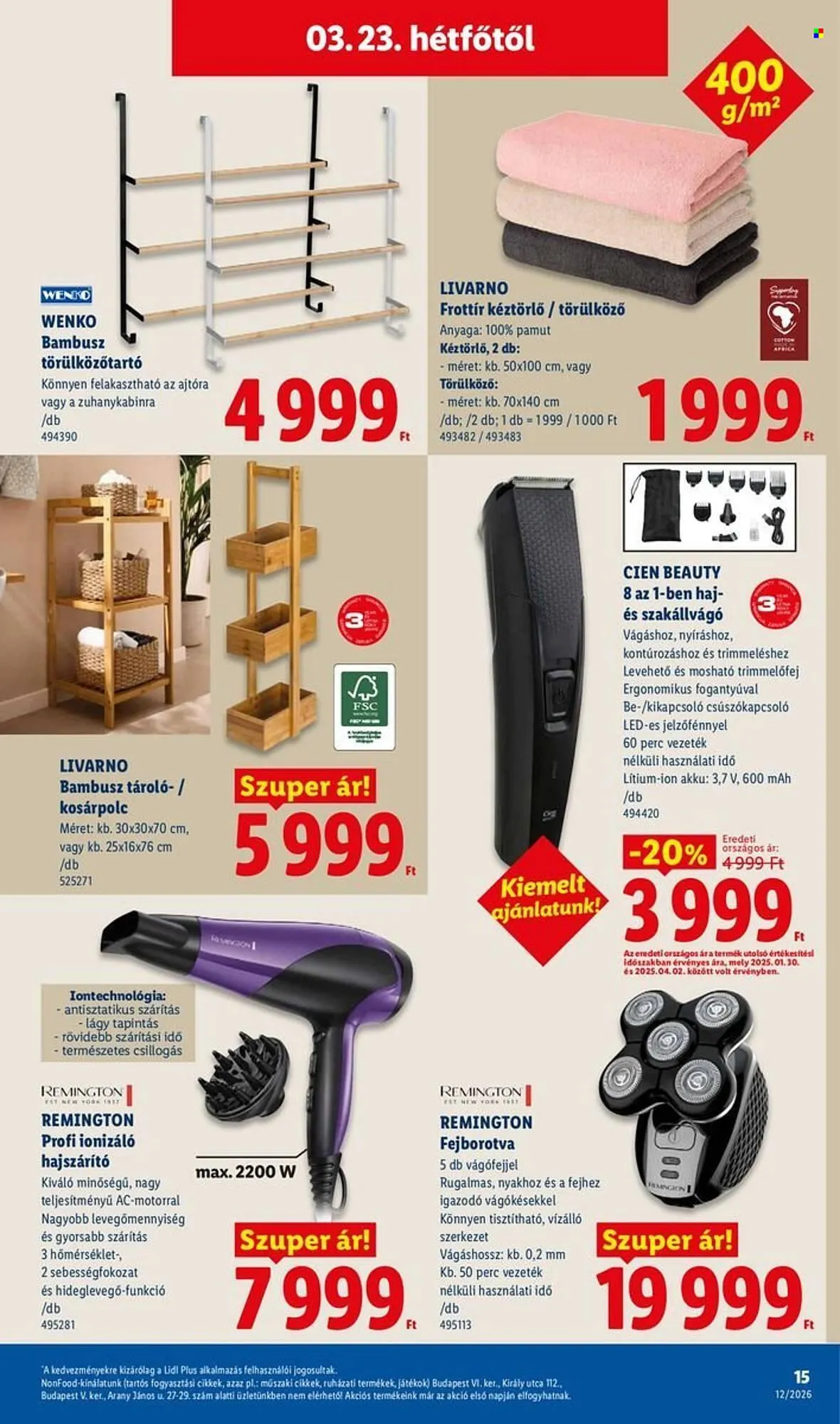 Katalógus Lidl akciós újság március 19.-tól március 25.-ig 2026. - Oldal 15