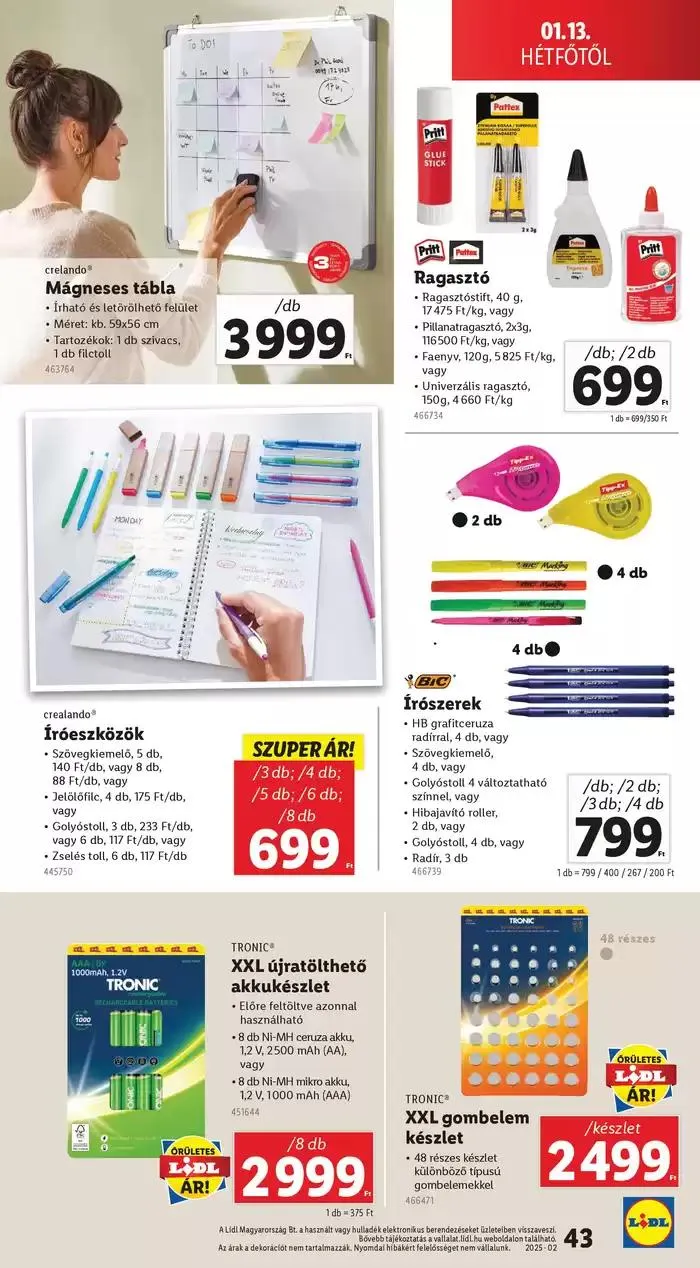Katalógus Akciós újság – 02. hét január 9.-tól január 15.-ig 2025. - Oldal 43