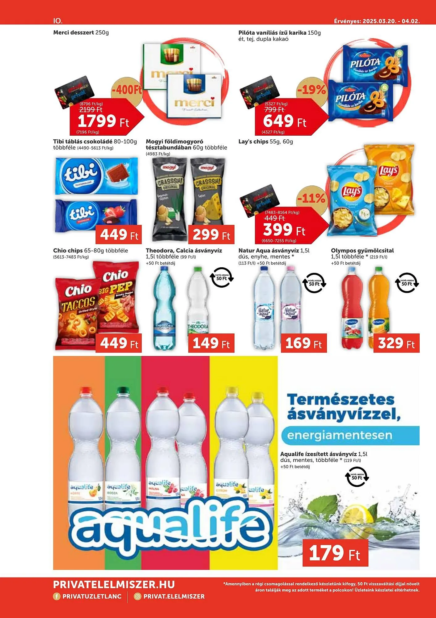 Katalógus PRIVÁT akciós újság március 20.-tól április 2.-ig 2025. - Oldal 10