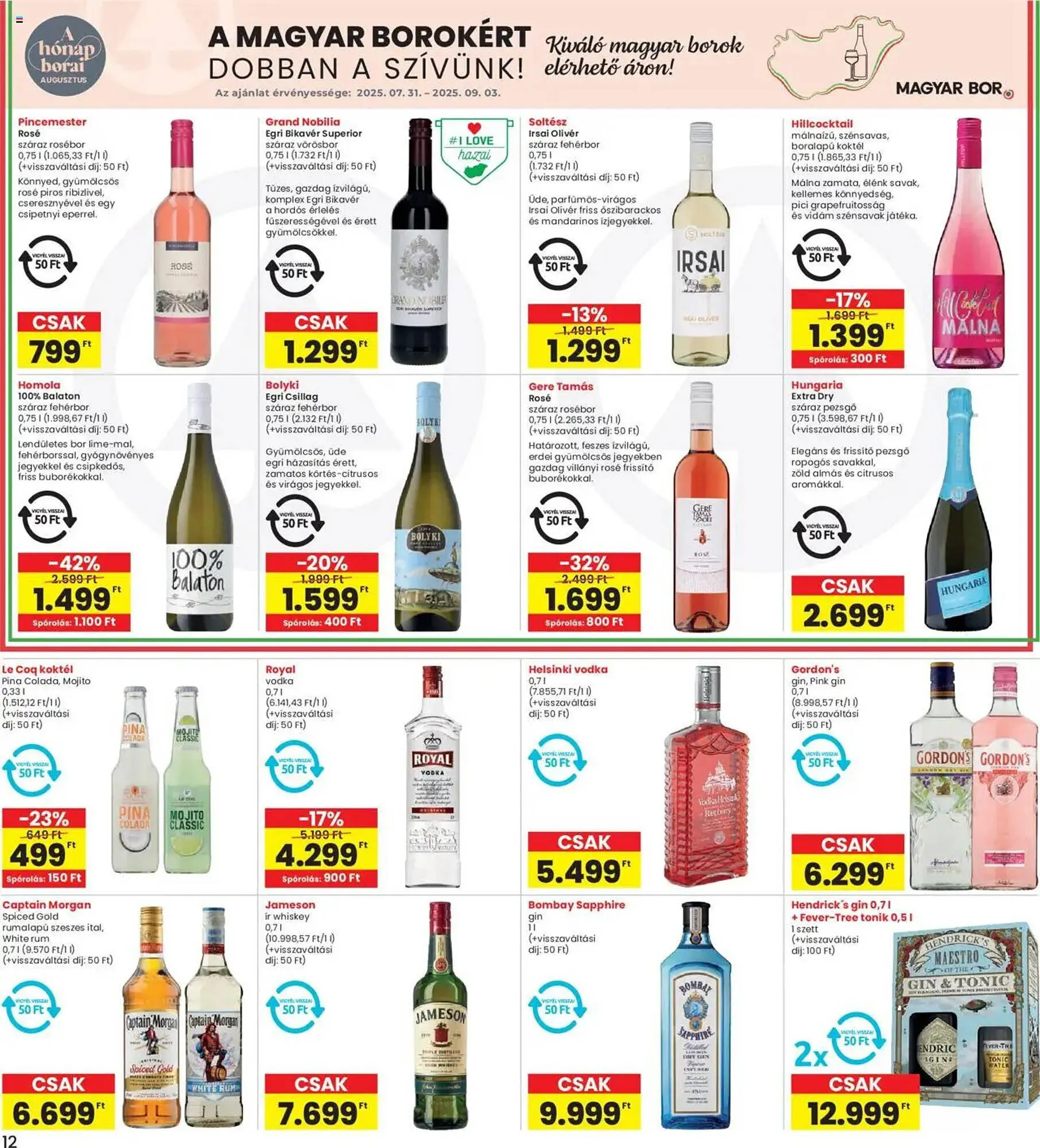 Katalógus Interspar akciós újság július 31.-tól augusztus 6.-ig 2025. - Oldal 12