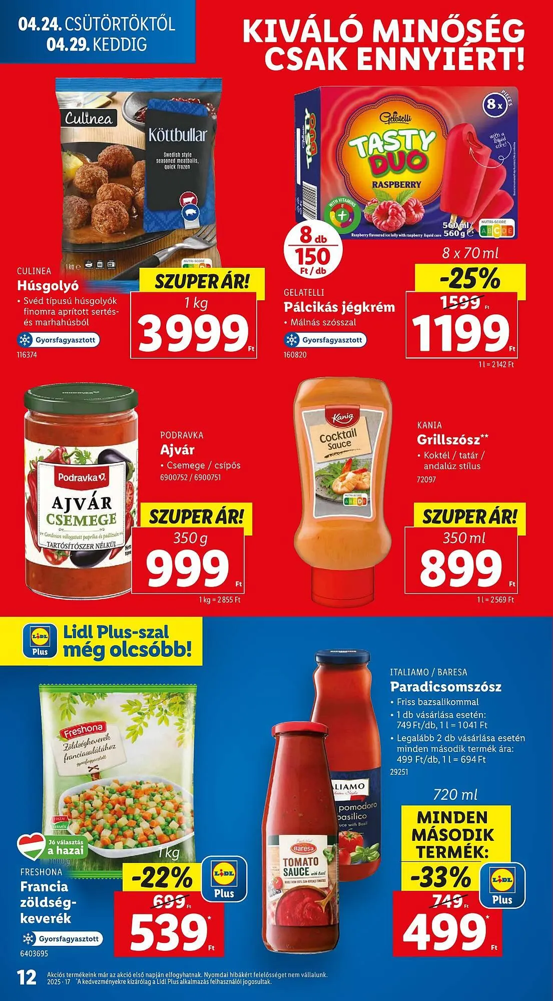 Katalógus Lidl akciós újság április 24.-tól április 29.-ig 2025. - Oldal 12