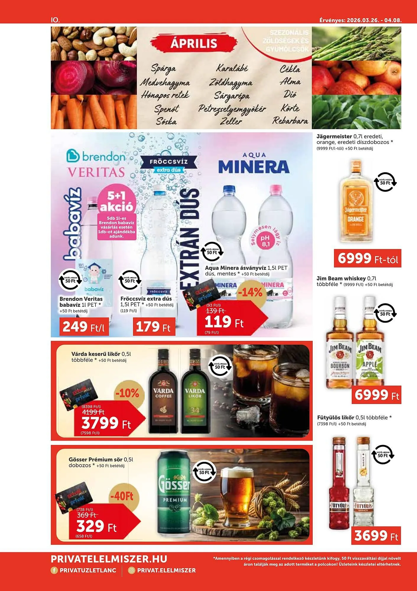 Katalógus PRIVÁT akciós újság március 26.-tól április 8.-ig 2026. - Oldal 10